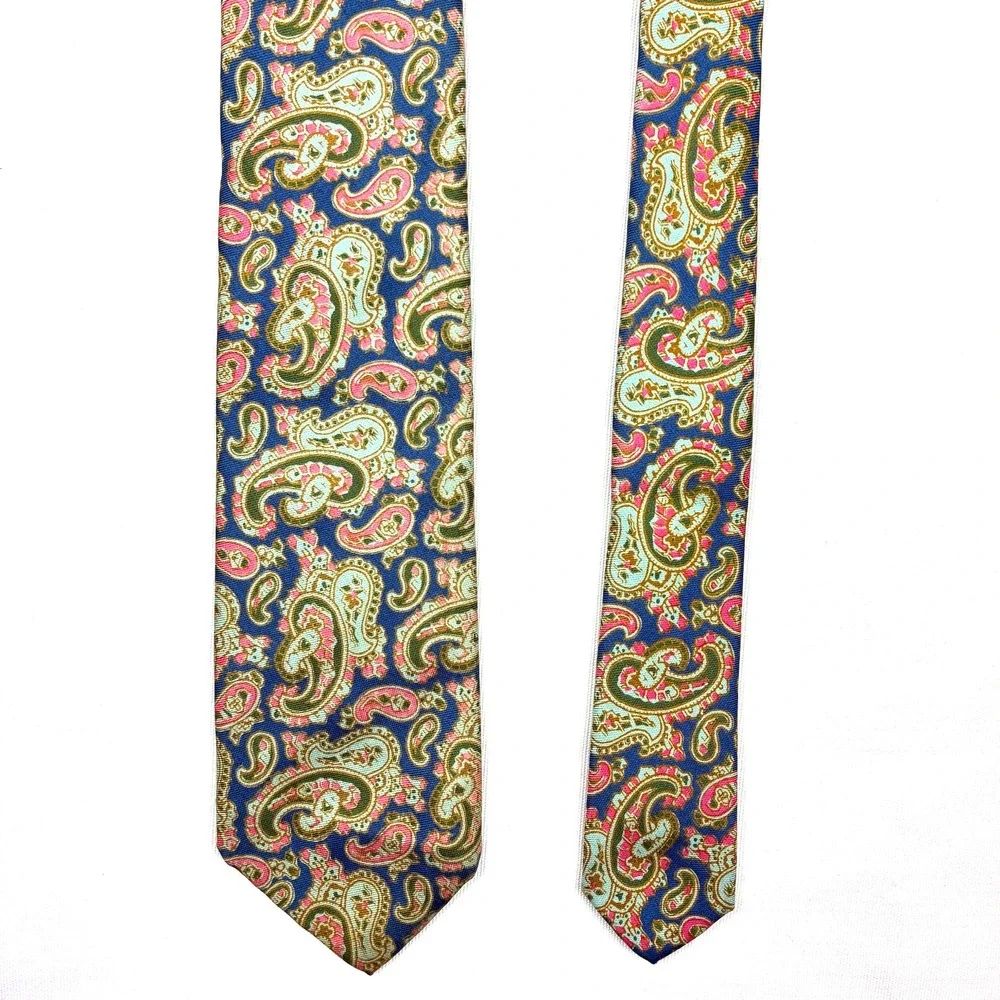 VTG Brooks Brothers Makers Silk Tie Paisley Print